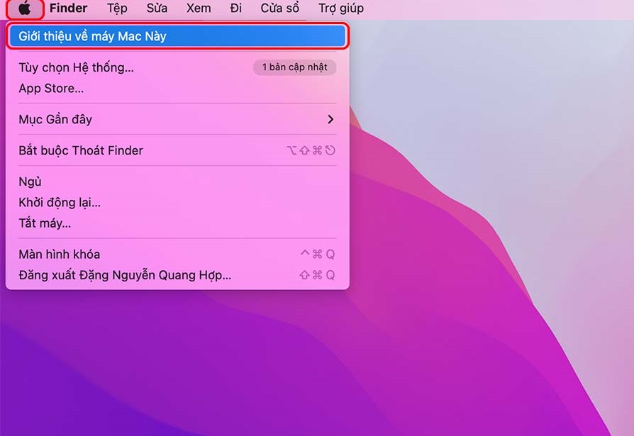 Cập nhật hệ điều hành Macos khắc phục tình trạng macbook không nhận mạng dây