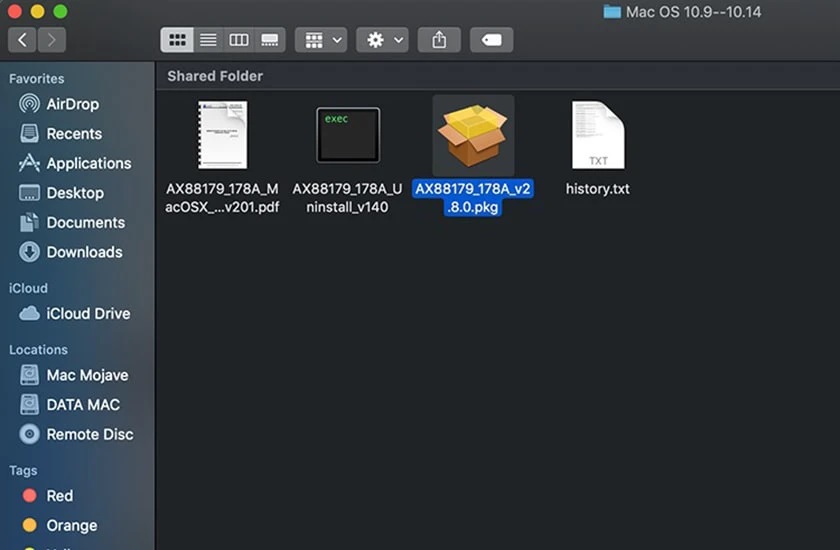 Macbook không nhận mạng dây qua USB Ethernet Adapter