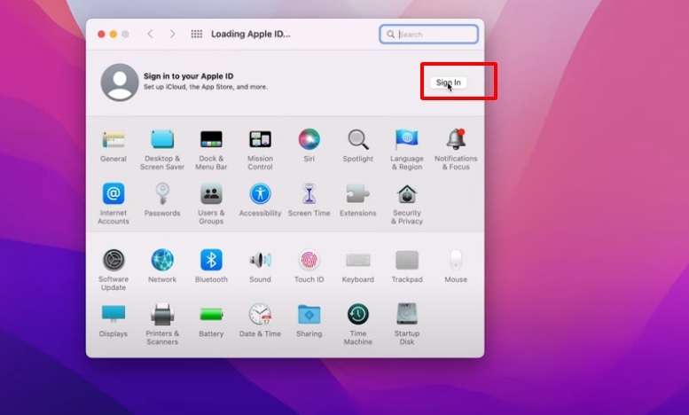 Các cách check iCloud Macbook bằng qua tùy chọn hệ thống (System Preferences)
