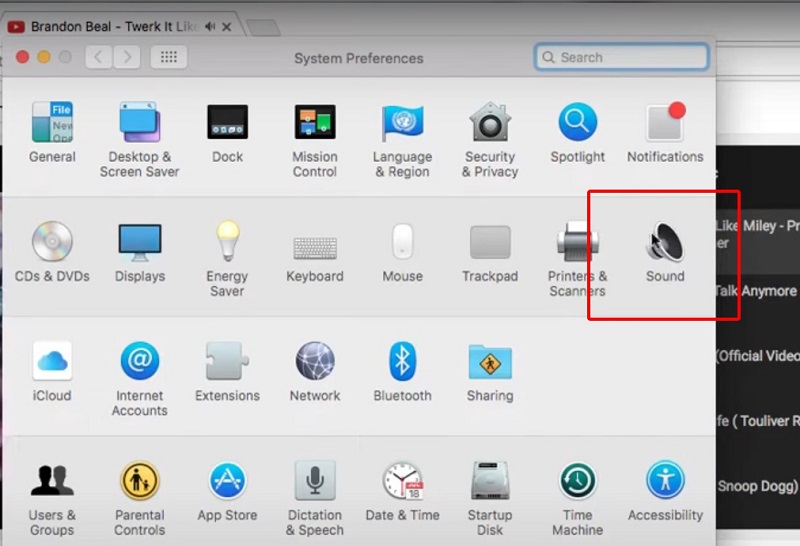 Cách tắt 1 bên loa Macbook