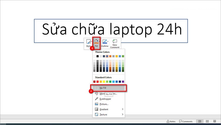 Cách tắt gạch đỏ chân khỏi siêu liên kết Hyperlink trong Powerpoint