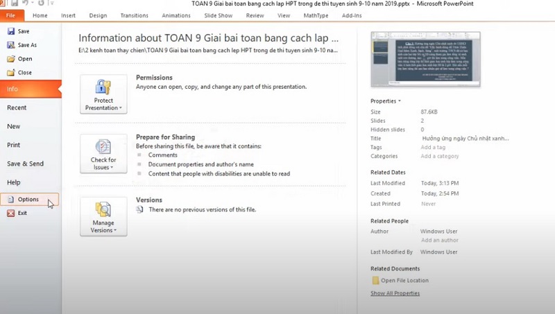 Hướng dẫn cách tắt gạch chân đỏ trong Powerpoint trên Macbook