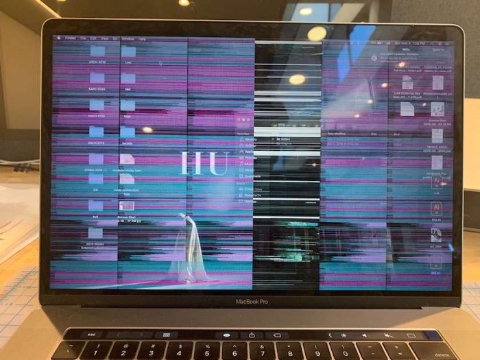 Nguyên nhân Màn hình macbook bị nhiễu
