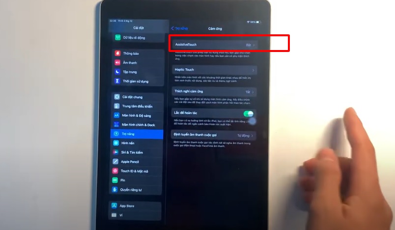 Cách sửa lỗi iPad bị đơ không tắt được nguồn bằng cách sử dụng AssistiveTouch