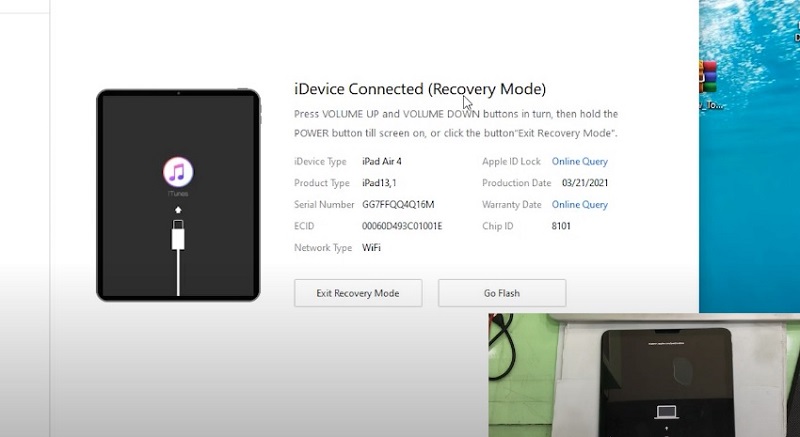 Sử dụng chế độ Recovery sửa lỗi kích hoạt trên iPad