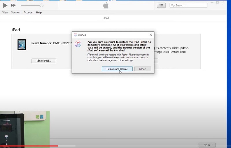iPad chưa đồng bộ iTunes nhưng có tài khoản iCloud