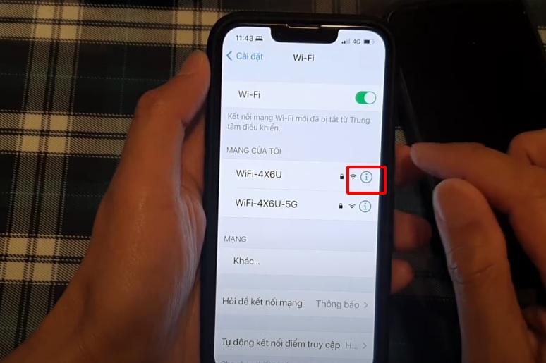 Khắc phục lỗi tự ngắt kết nối wifi trên iPhone bằng cách quên mạng wifi