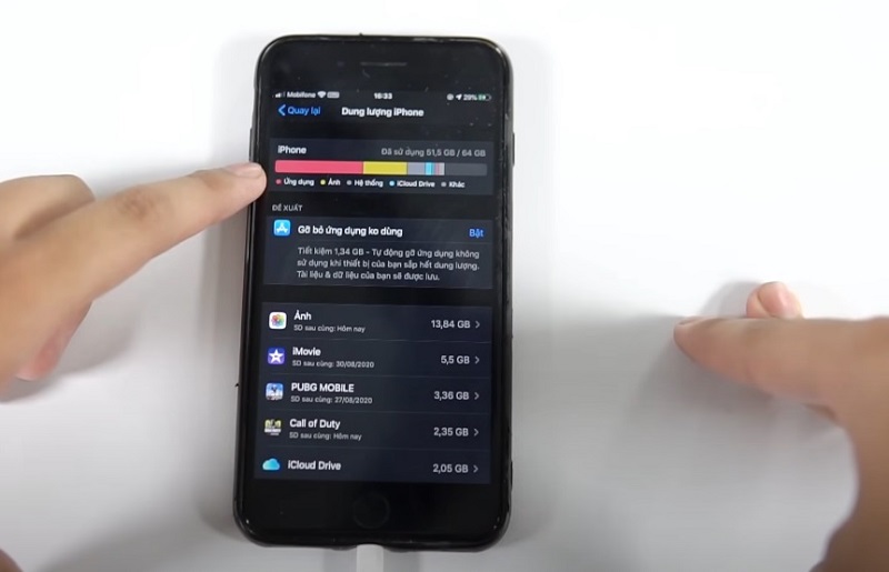 Khắc phục iPhone 11 bị đơ màn hình bằng cách kiểm tra và quản lý bộ nhớ máy