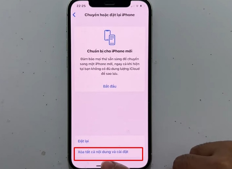Khắc phục iPhone 11 bị đơ màn hình bằng cách cài đặt gốc cho máy