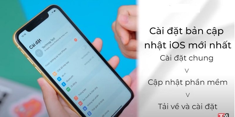 Khắc phục iPhone bị nóng phần Camera bằng cách cập nhật hệ điều hành IOS mới nhất