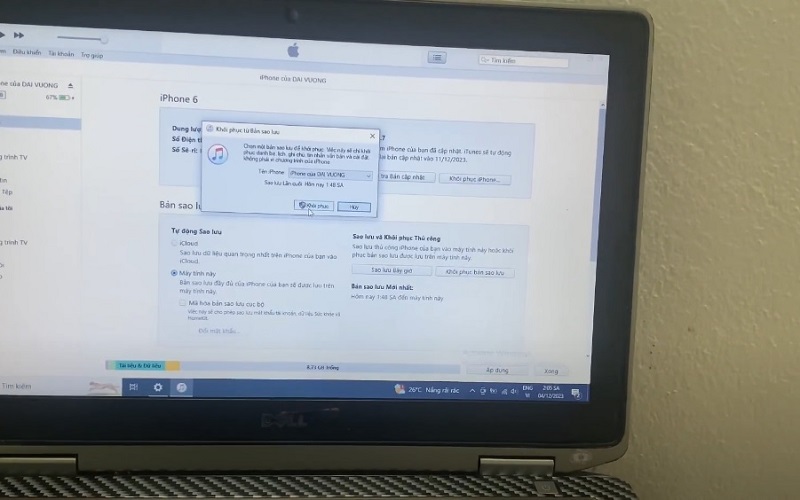 Cách khôi phục cuộc gọi đã xoá trên iPhone từ iCloud trên iTunes