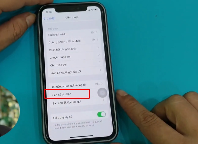 Kiểm tra số điện thoại đang bị chặn