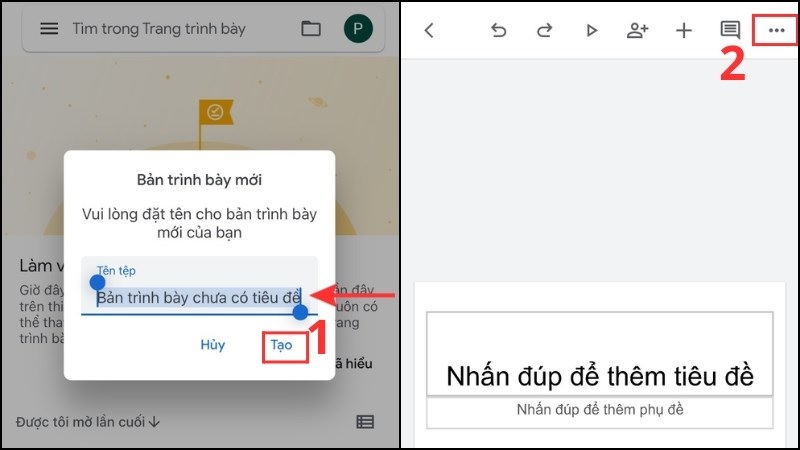 Cách tạo File .pptx trên điện thoại