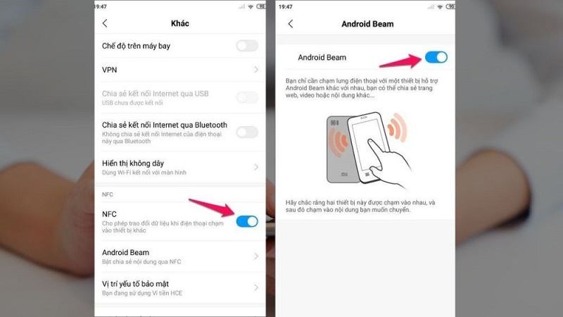 Cách bật NFC trên các dòng điện thoại