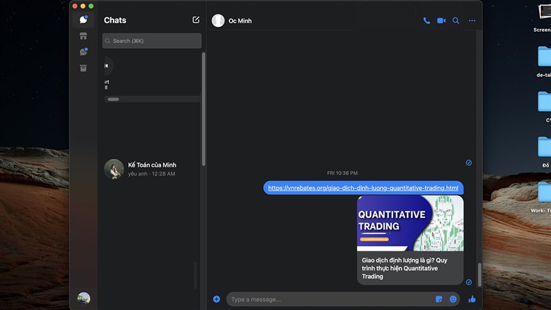Tải Facebook cho Macbook 