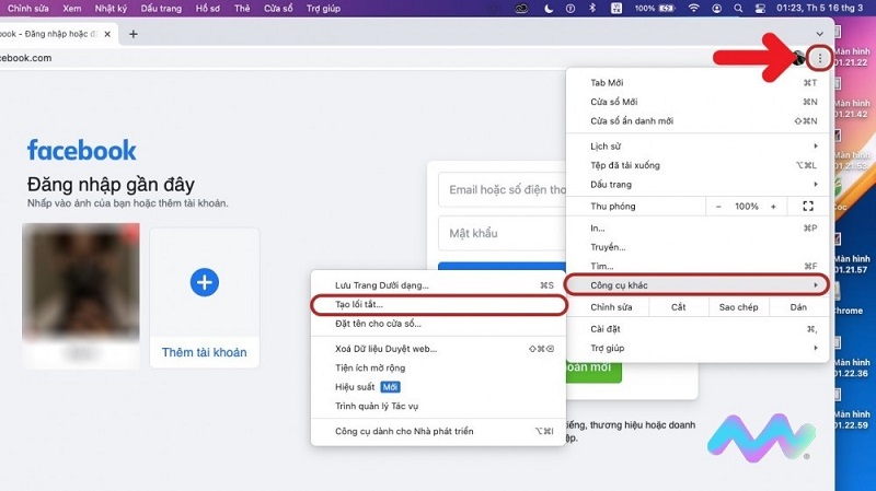 Cách tải Facebook cho Macbook