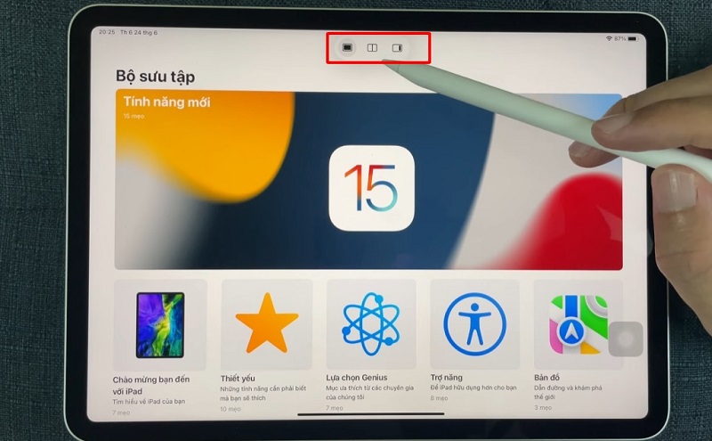 Cách chia đôi màn hình iPad đơn giản