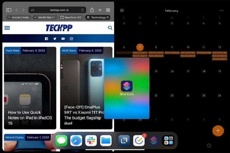 Cách điều chỉnh chế độ chia trong iPad