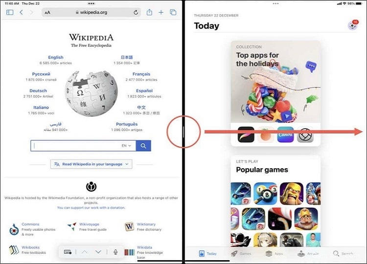 Cách tắt chia đôi màn hình trên iPad