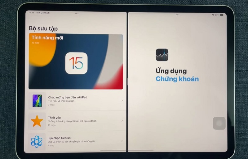 Cách chia đôi màn hình iPad đơn giản