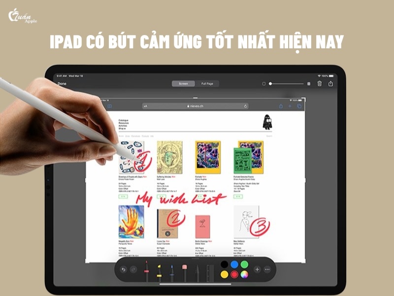Top 8 iPad có bút cảm ứng tốt nhất hiện nay 2025