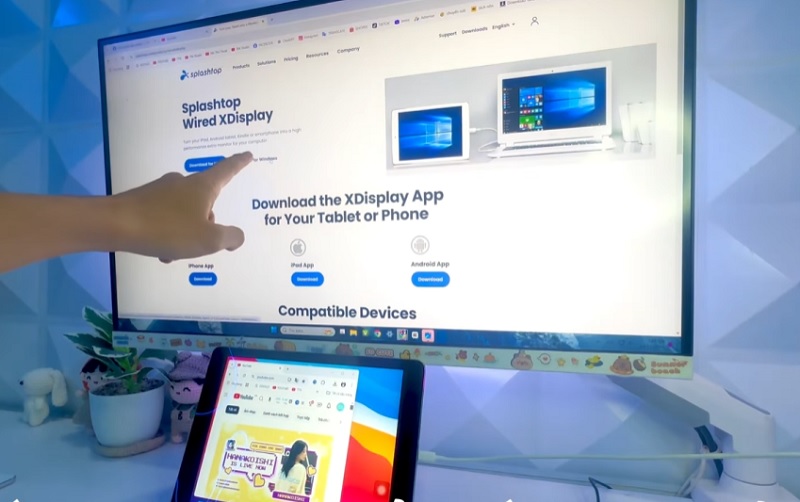 Biến iPad thành màn hình phụ trên Windows