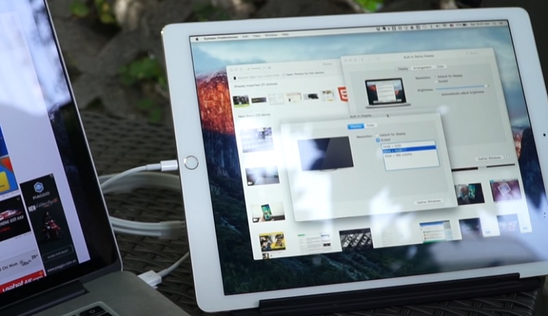 Dùng iPad làm màn hình phụ qua cáp USB hoặc không dây