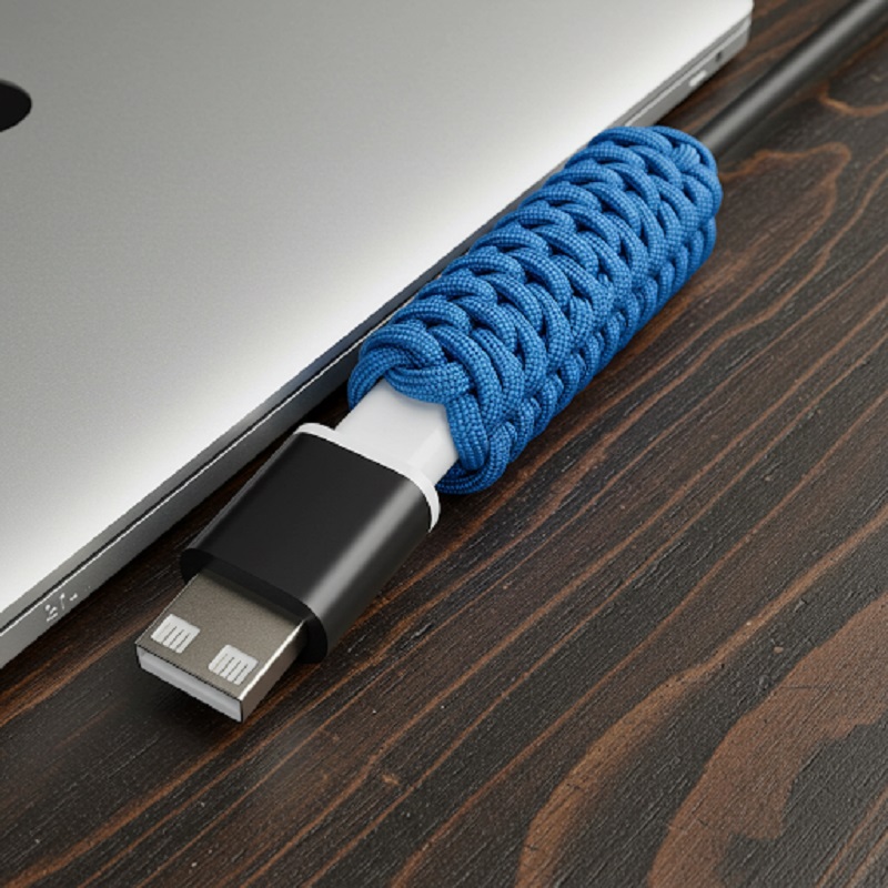 bảo vệ dây sạc Macbook Sử dụng dây Paracord