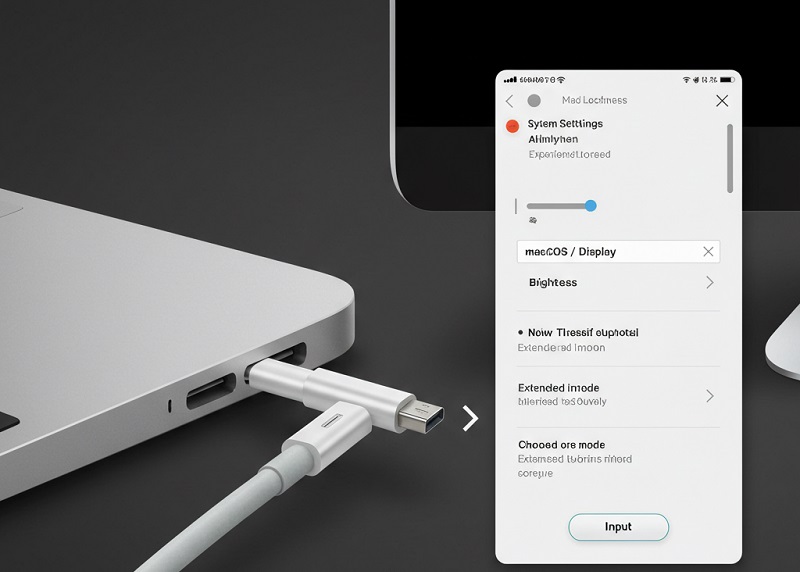 sử dụng 2 màn hình trên Macbook​ Kết nối màn hình