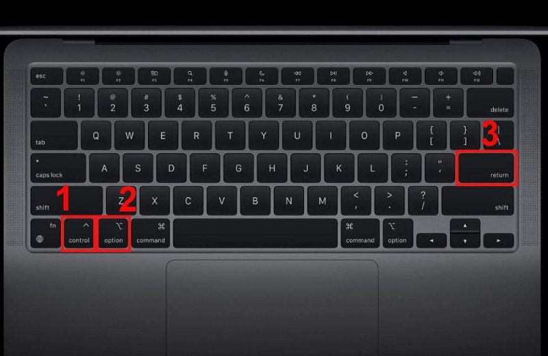 Cách xuống dòng trong 1 ô Excel trên Macbook Sử dụng tổ hợp phím Shift + Control + Command + Enter