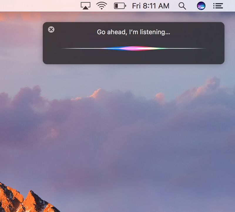 Tắt màn hình Macbook bằng Siri