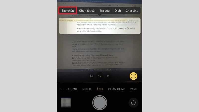 Cách scan ảnh bằng điện thoại​ bằng sử dụng App Tệp trên iPhone