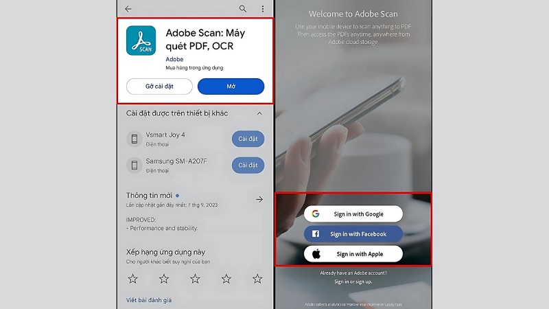 Cách scan ảnh bằng điện thoại​ bằng App Adobe Scan