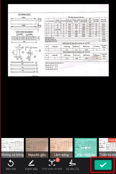 Sử dụng ứng dụng Clear Scan Scan bằng điện thoại Samsung