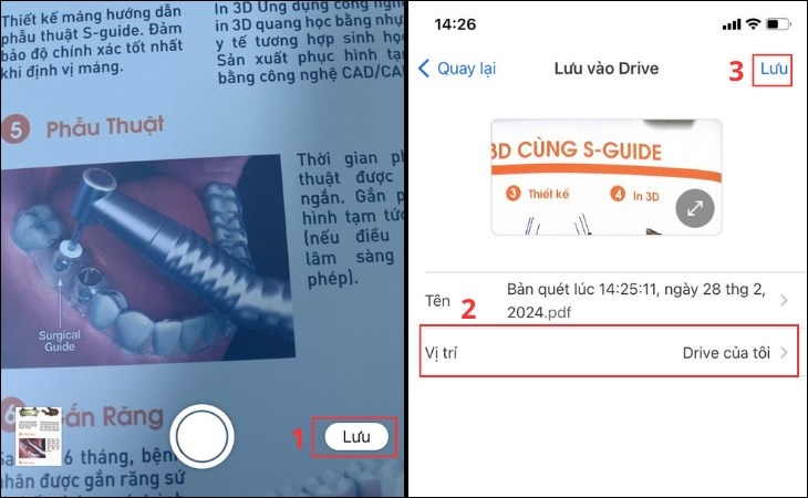 Cách scan bằng điện thoại Samsung bằng Google Drive