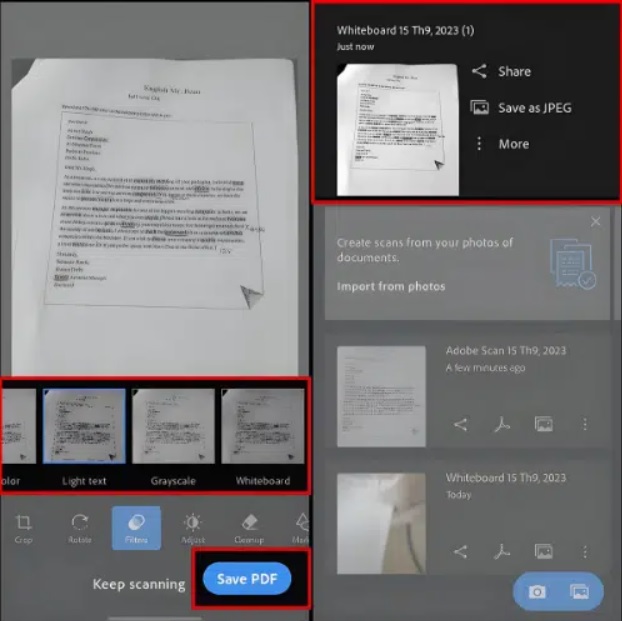Dùng ứng dụng Adobe Scan tạo file PDF từ ảnh trên điện thoại miễn phí