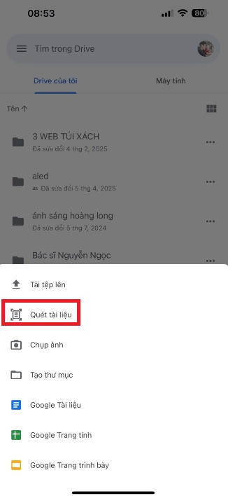 Cách tạo file pdf từ ảnh trên điện thoại bằng Google Drive