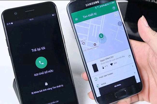 Cách cài định vị giữa 2 điện thoại Samsung