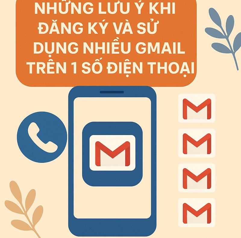 Những lưu ý khi đăng kí và sử dụng nhiều Gmail trên 1 số điện thoại