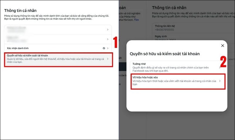 Cách xóa tài khoản Facebook vĩnh viễn trên máy tính