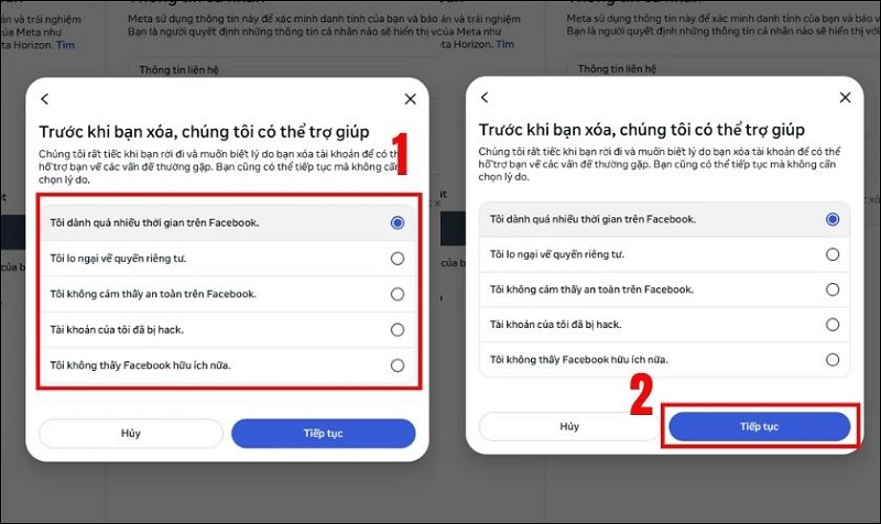 Cách xóa tài khoản Facebook vĩnh viễn trên máy tính