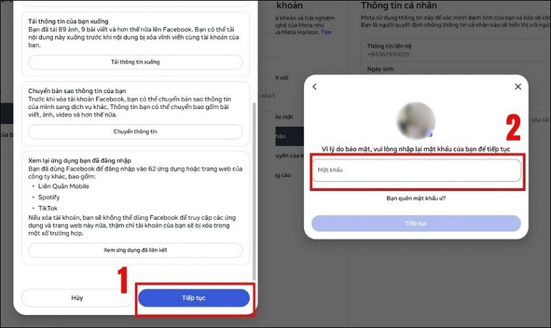 Cách xóa tài khoản Facebook vĩnh viễn trên máy tính