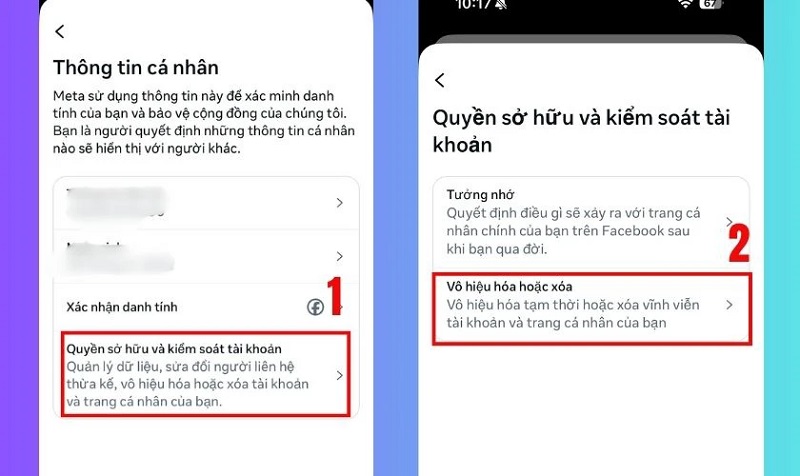 Hướng dẫn cách xóa tài khoản facebook trên điện thoại