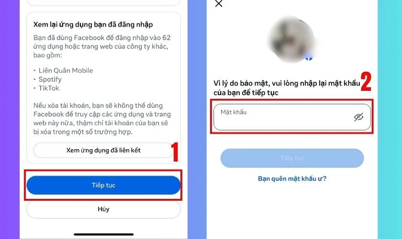 Hướng dẫn cách xóa tài khoản facebook trên điện thoại
