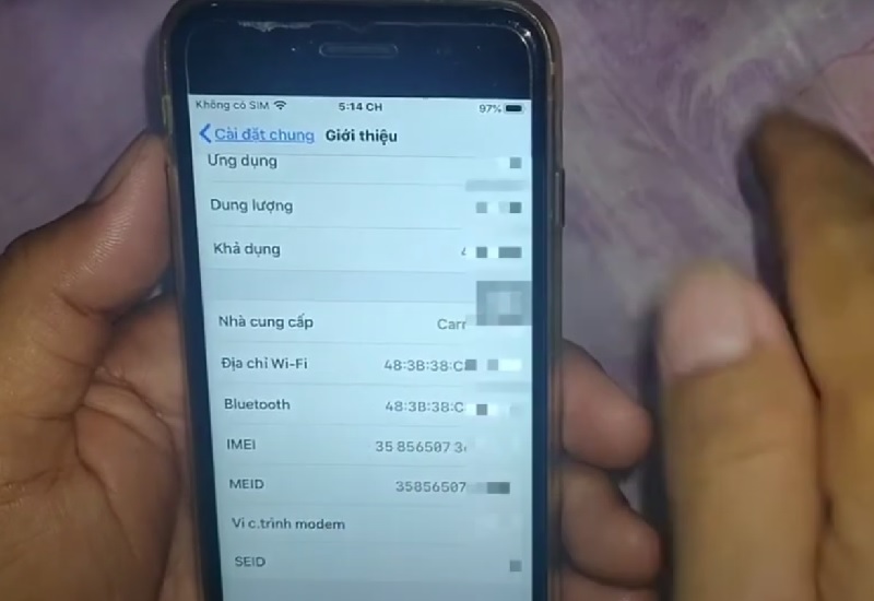 tìm điện thoại bằng IMEI