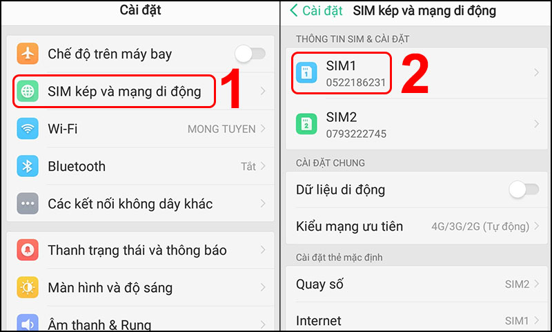Cách bật chế độ 2 Sim trên máy Android