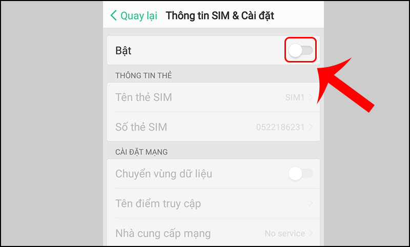 Cách bật chế độ 2 Sim trên máy Android