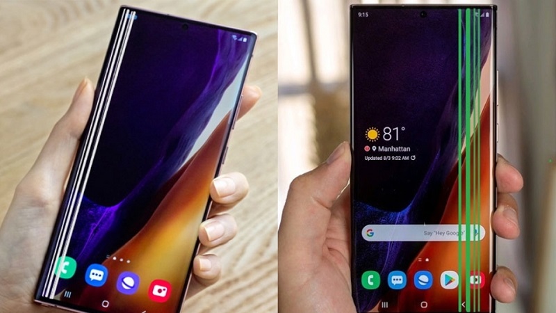 Lưu ý khi sửa điện thoại samsung bị sọc màn hình