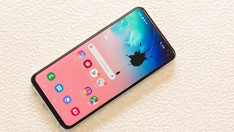Màn hình Samsung chảy mực