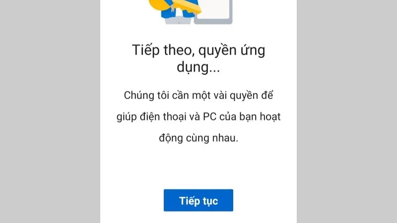 Kết nối điện thoại Samsung với máy tính bằng tài khoản Microsoft